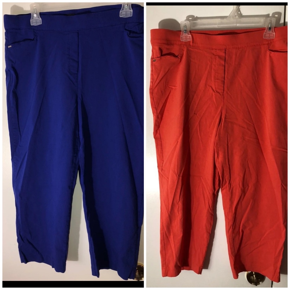 2 women Capri pants 1X